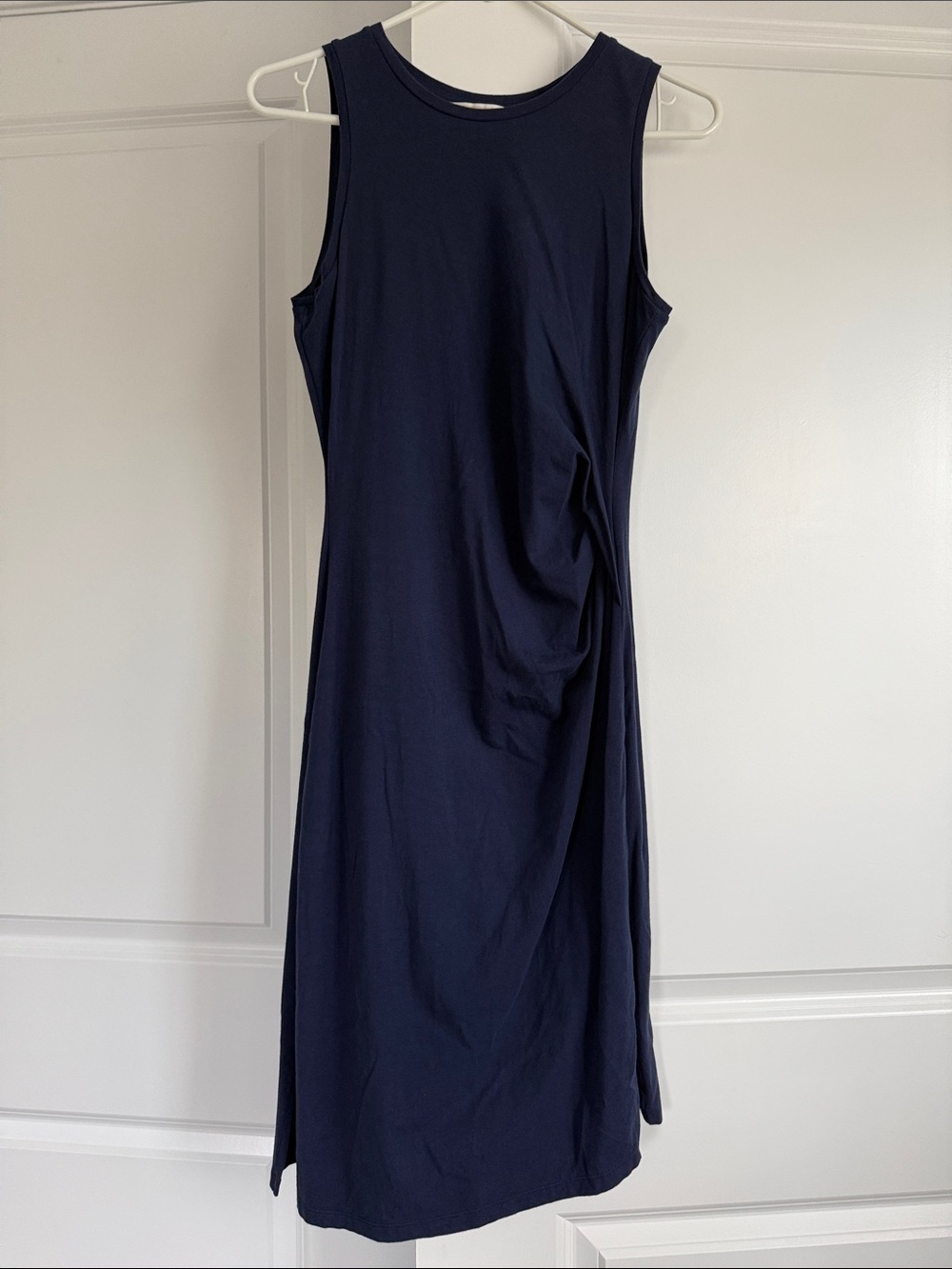 Michael Kors Navy Sleeveless Midi Dress